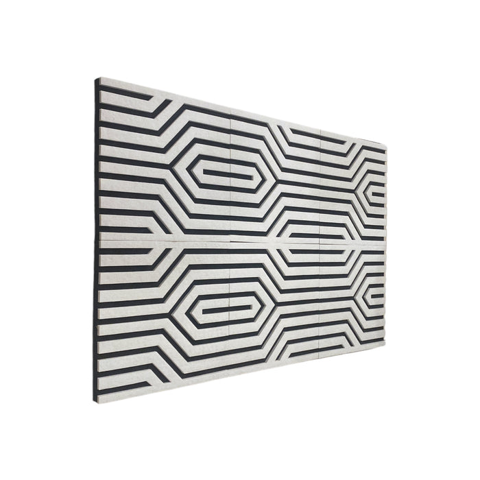 6 Pack CurveY Acoustic Foam PET White 30cm | Hush Echo