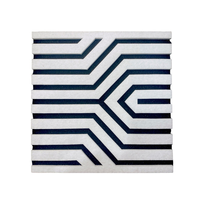 6 Pack CurveY Acoustic Foam PET White 30cm | Hush Echo