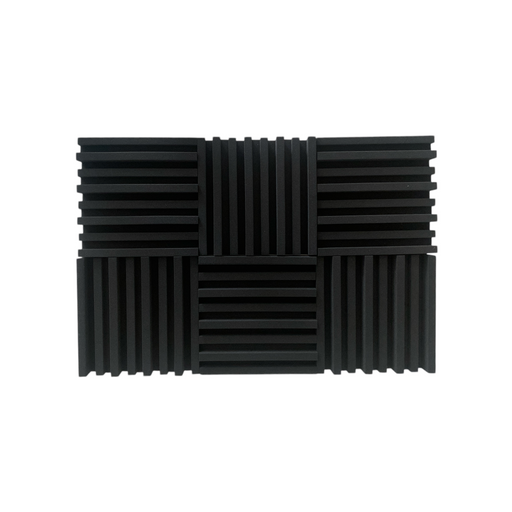 Metro Acoustic Foam Black 30cm (6 Pack) | Hush Echo