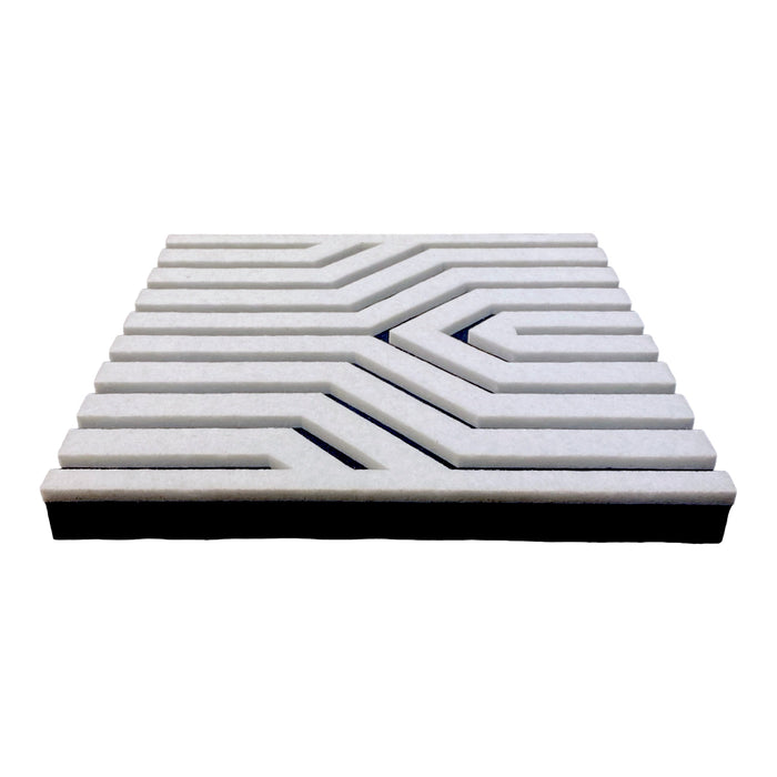 6 Pack CurveY Acoustic Foam PET White 30cm | Hush Echo