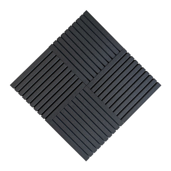 Strip Acoustic Foam Black 50cm (4 Pack) | Hush Echo