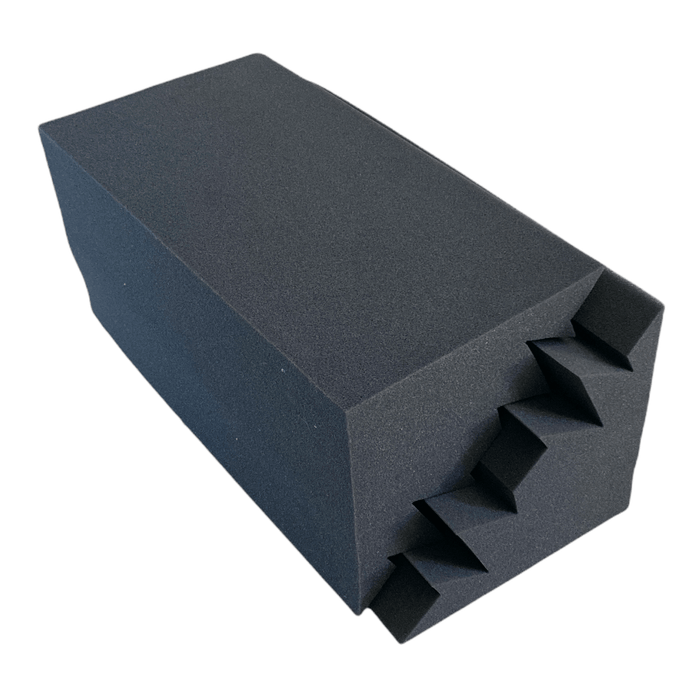 2 Pack - Bass Trap Shape A - Acoustic Foam - Black - 50cm Hush Echo