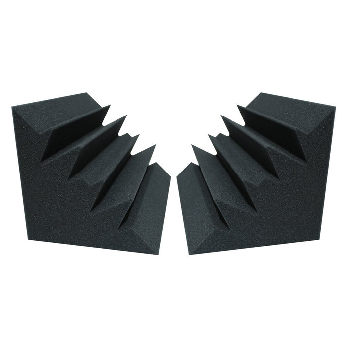 2 Pack - Bass Trap - Acoustic Foam - Black - 30cm | Hush Echo