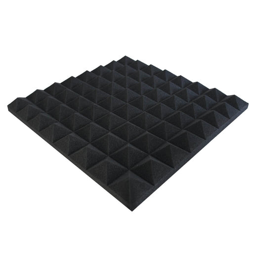 Pyramid - Acoustic Foam - Black - 50cm Hush Echo - Angle view