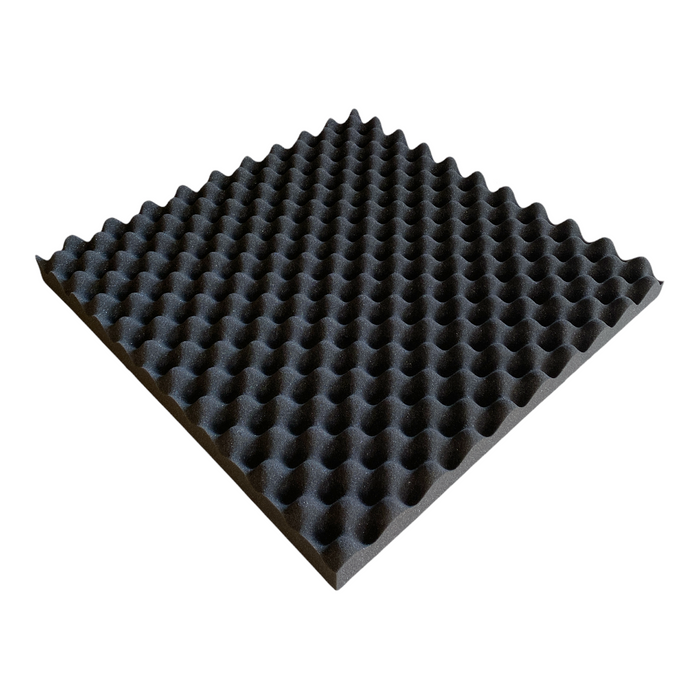 Convolute(Egg Crate) - Acoustic Foam - Black - 50cm Hush Echo