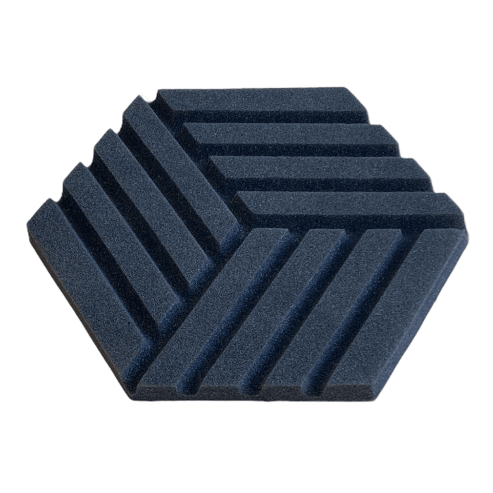 Hexagon Acoustic Foam Black 35cm | Hush Echo