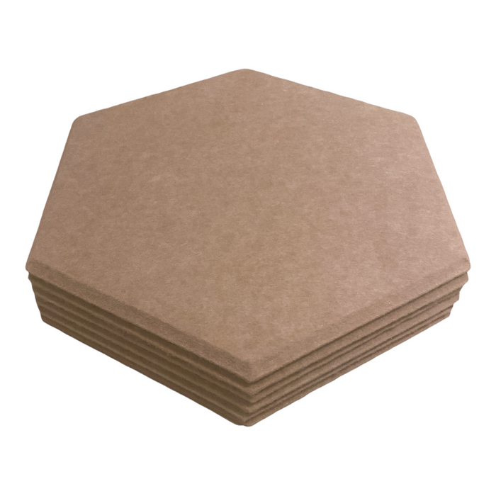 Hexagon Acoustic Polyester Panel 35cm (6 Pack) | Hush Echo