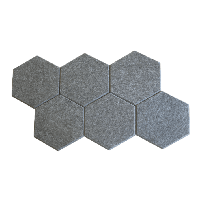 Hexagon Acoustic Polyester Panel 35cm (6 Pack) | Hush Echo