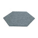 6 Pack - Grey Hexagon Acoustic Polyester Panel - 35cm Hush Echo