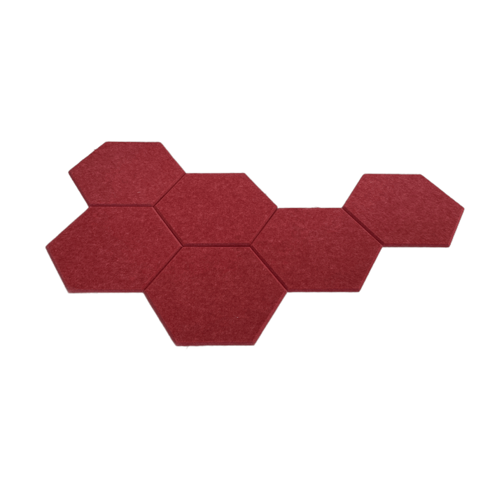 Hexagon Acoustic Polyester Panel 35cm (6 Pack) | Hush Echo