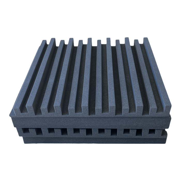 4 Pack - Metro - Acoustic Foam - Black - 50cm Hush Echo