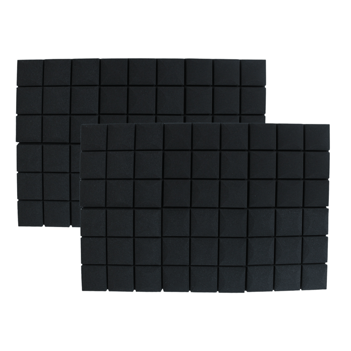 12 Pack - Mushroom - Acoustic Foam - Black - 30cm Hush Echo