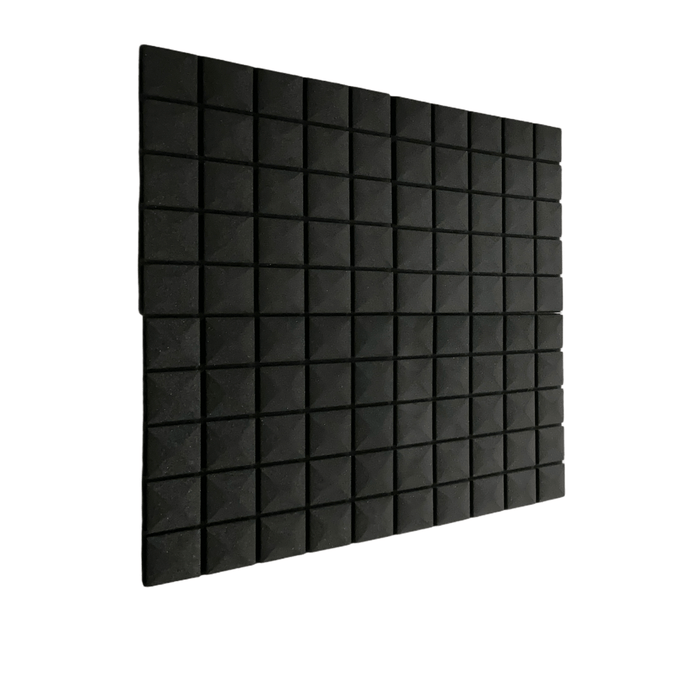 4 Pack - Mushroom - Acoustic Foam - Black - 50cm Hush Echo