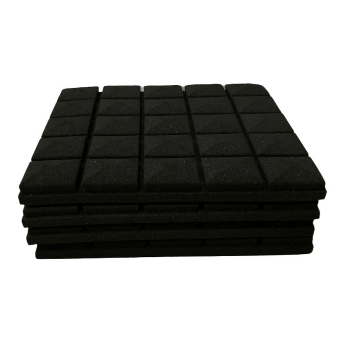 Mushroom Acoustic Foam Black 50cm (4 Pack) | Hush Echo