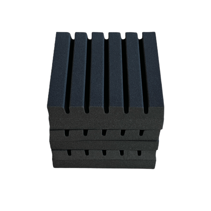 6 Pack - Strip - Acoustic Foam - Black - 30cm Hush Echo