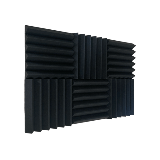 Wedge Acoustic Foam Black 30cm (6 Pack) | Hush Echo