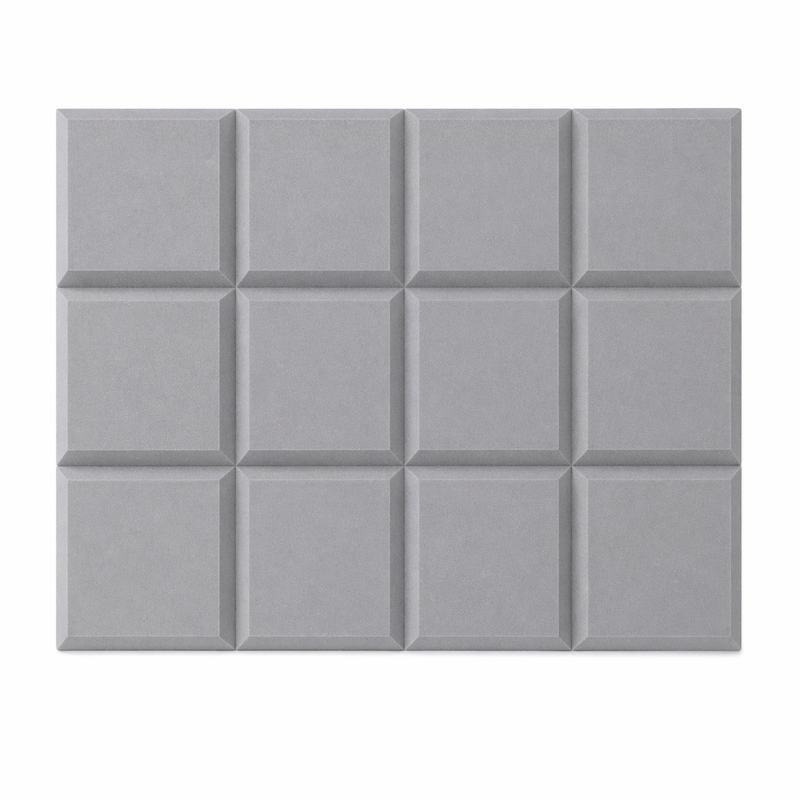Bevelled Acoustic Foam Grey 30cm (12 Pack)