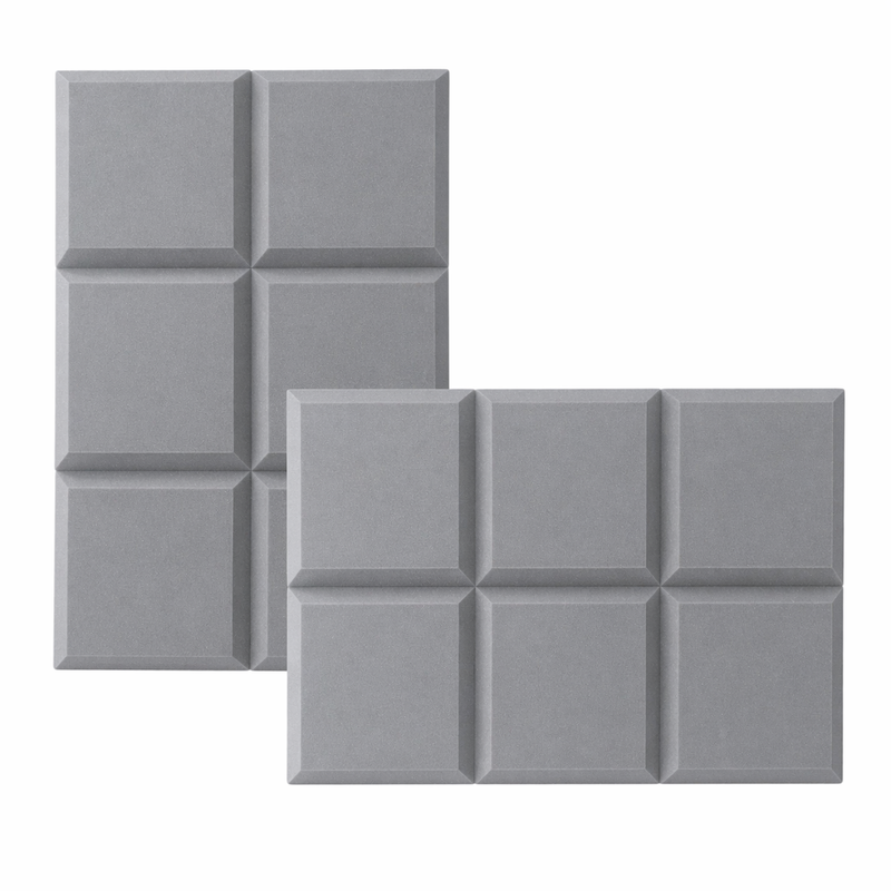 Bevelled Acoustic Foam Grey 30cm (12 Pack)