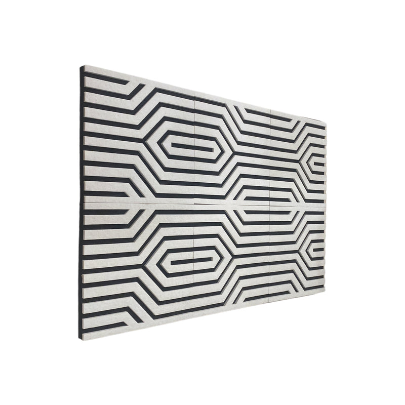 6 Pack CurveY Acoustic Foam PET White 30cm | Hush Echo