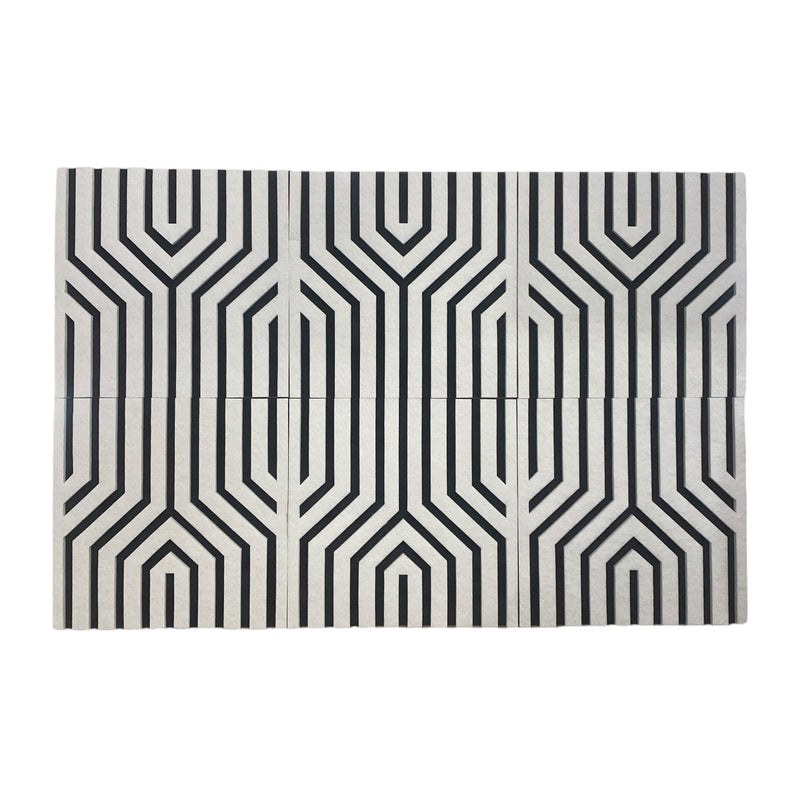 6 Pack CurveY Acoustic Foam PET White 30cm | Hush Echo