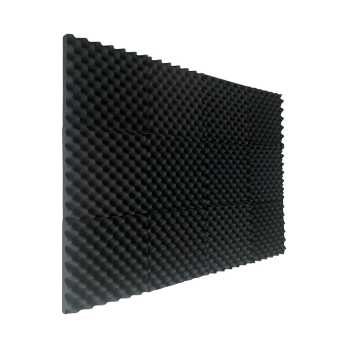 Convolute(Egg Crate) Acoustic Foam Black 30cm (12 Pack) 5 | Hush Echo