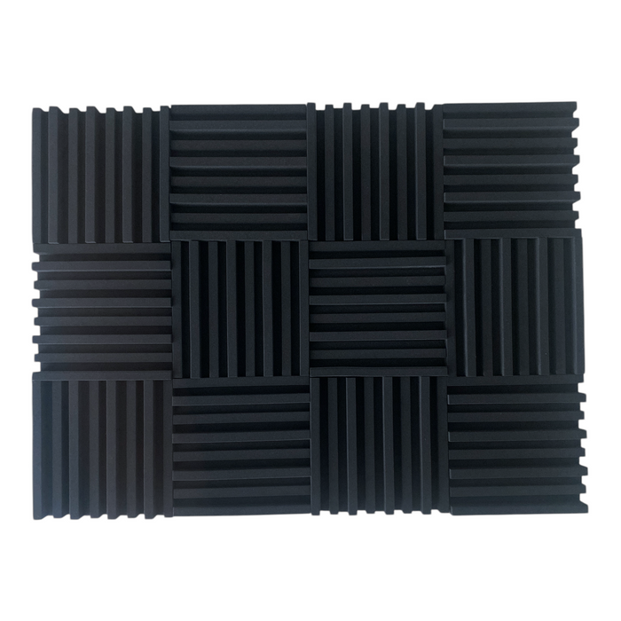 Metro Acoustic Foam Black 30cm (12 Pack) | Hush Echo