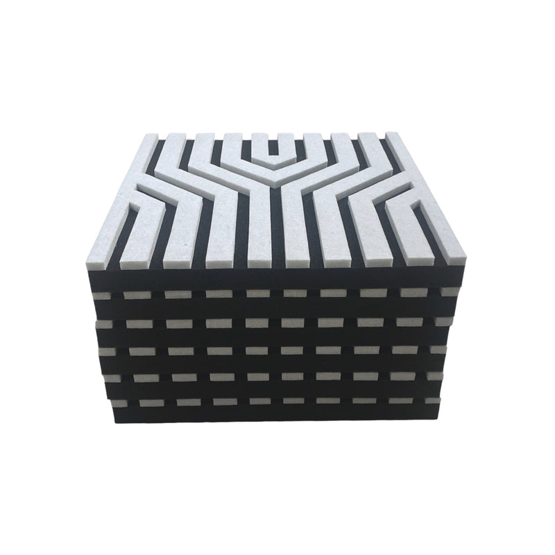 6 Pack CurveY Acoustic Foam PET White 30cm | Hush Echo