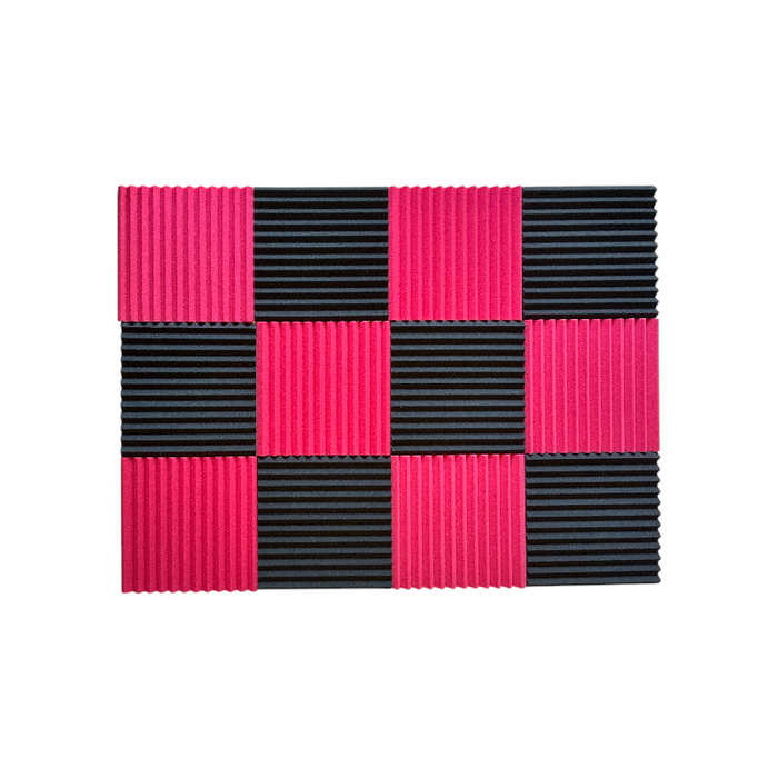 Wedge2.5 Acoustic Foam Ruby Black 30cm (24 Pack)
