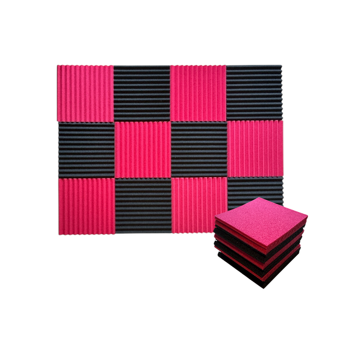 Wedge2.5 Acoustic Foam Ruby Black 30cm (24 Pack)