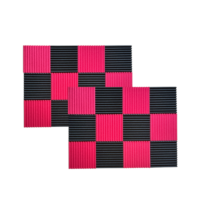 Wedge2.5 Acoustic Foam Ruby Black 30cm (24 Pack)