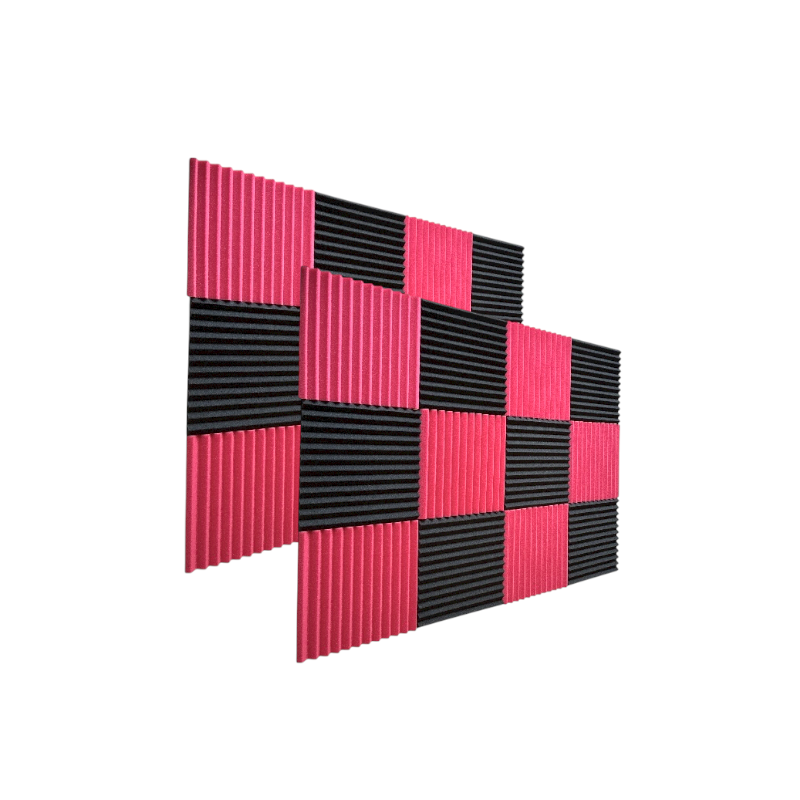 Wedge2.5 Acoustic Foam Ruby Black 30cm (24 Pack)