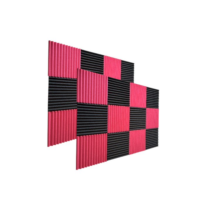 Wedge2.5 Acoustic Foam Ruby Black 30cm (24 Pack)