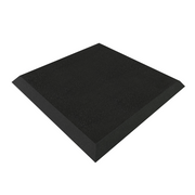 Bevelled - Acoustic Foam - Black - 50cm Hush Echo - side angle view
