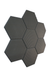 Hexagon Convoluted Ceiling Panels - 100cm x 86cm - Painted Hush Echo