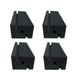 8 Pack - Corner Block - Acoustic Foam - Black - 30cm Hush Echo