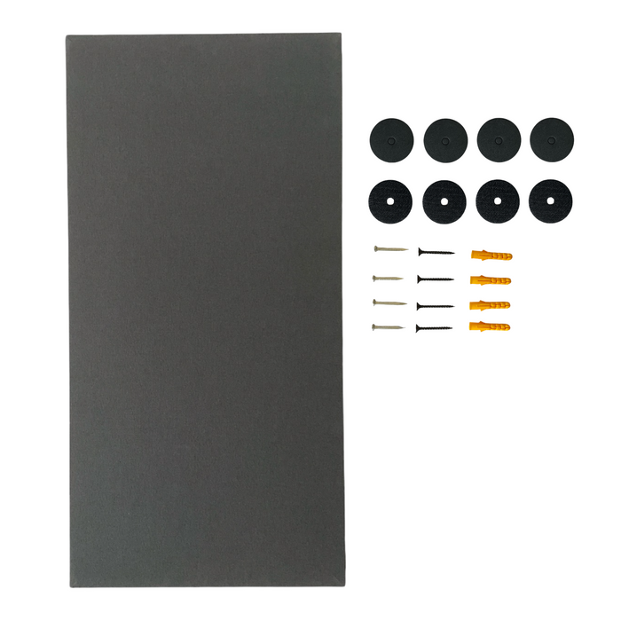 2 Pack - Premium Acoustic Board - Walleaser-EQ60T - Charcoal - 60cm Hush Echo