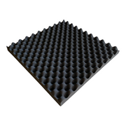 Convolute(Egg Crate) - Acoustic Foam - Black - 50cm Hush Echo
