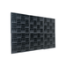 6 Pack - Grid - Acoustic Foam - Black - 30cm Hush Echo