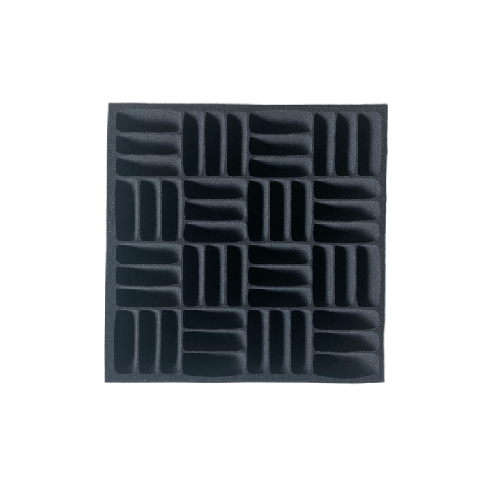 Grid - Acoustic Foam - Black - 30cm Hush Echo