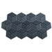 13 Pack - Hexagon - Acoustic Foam - Black - 35cm Hush Echo