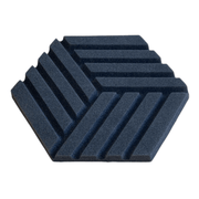 Hexagon Acoustic Foam Black 35cm | Hush Echo