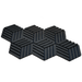 6 Pack - Hexagon - Acoustic Foam - Black - 35cm Hush Echo