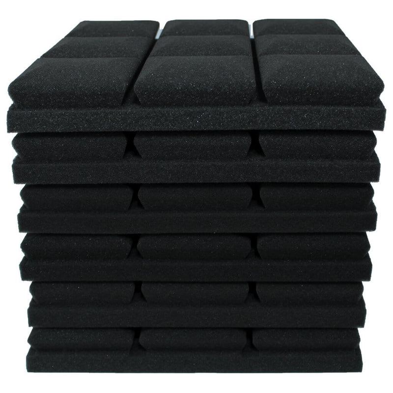 Mushroom Acoustic Foam Black 30cm (6 Pack) | Hush Echo
