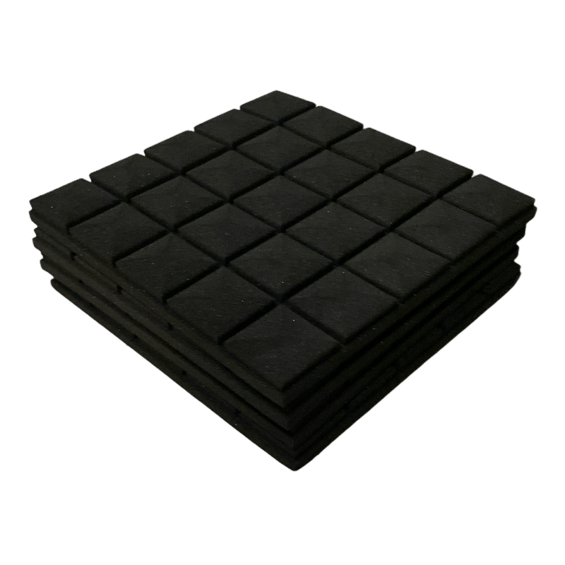 Mushroom Acoustic Foam Black 50cm (4 Pack) | Hush Echo