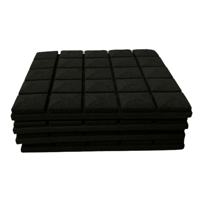 4 Pack - Mushroom - Acoustic Foam - Black - 50cm Hush Echo