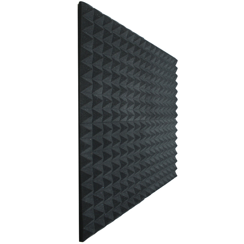 Pyramid Acoustic Foam Black 50cm (4 Pack) | Hush Echo
