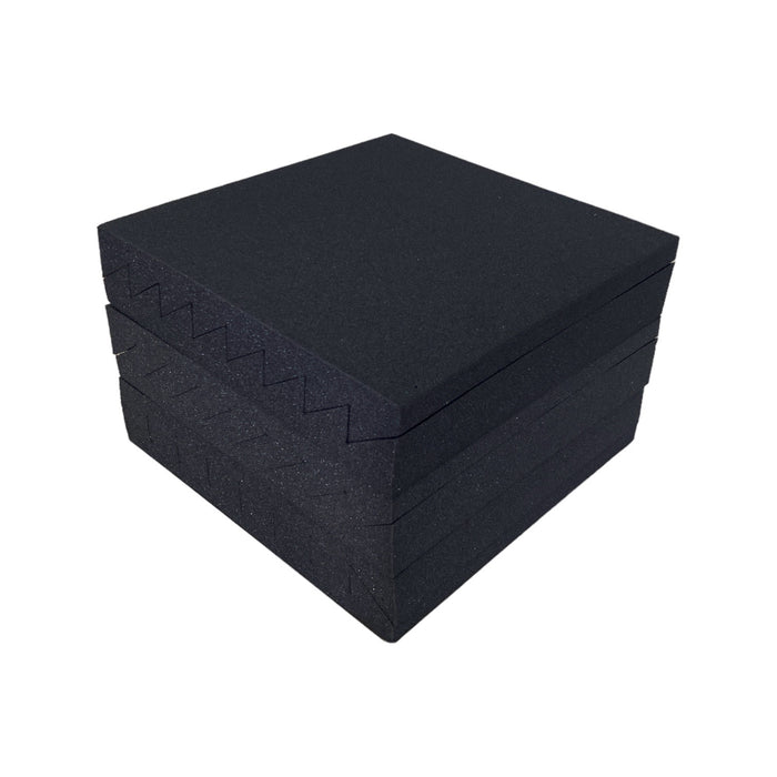 6 Pack - Slope Wedge - Acoustic Foam - Black - 30cm Hush Echo