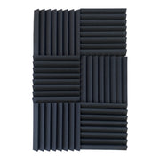 6 Pack - Slope Wedge - Acoustic Foam - Black - 30cm | Hush Echo