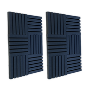 12 Pack - Strip - Acoustic Foam - Black - 30cm Hush Echo