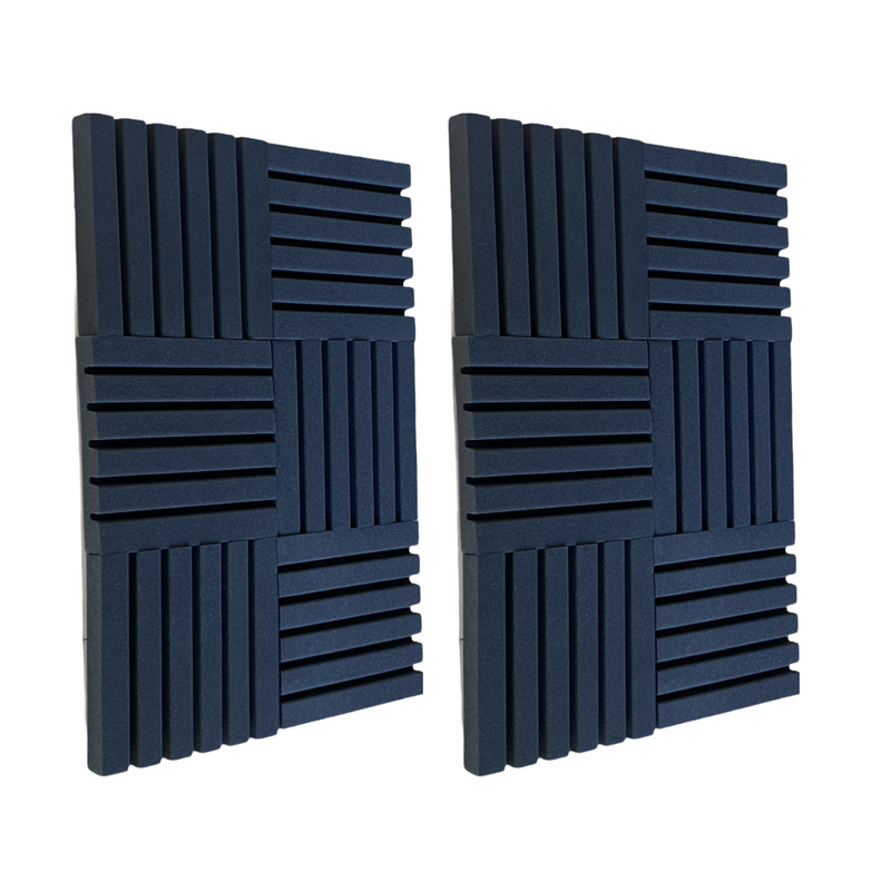 12 Pack - Strip - Acoustic Foam - Black - 30cm Hush Echo